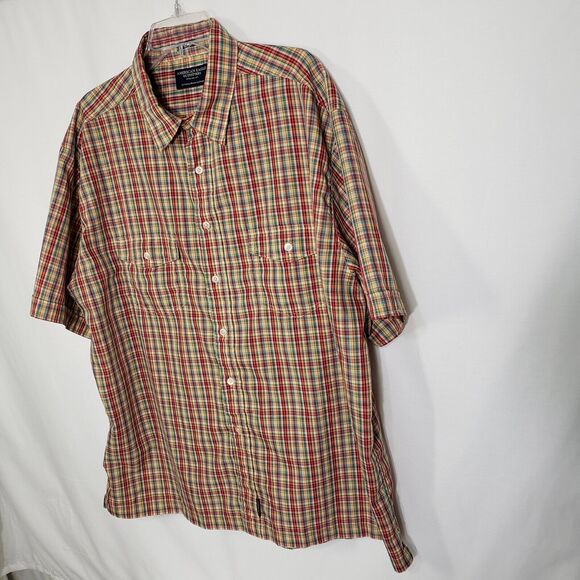 American Eagle Mens Shirt Size XXL Axle Button Up Multicolor Plaid Pockets - Picture 6 of 8